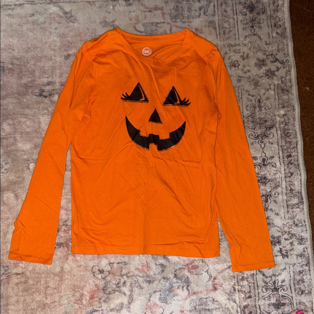 Wonder Nation Orange Pumpkin Long Sleeve Tee